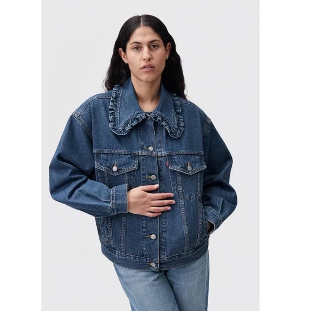 Ganni x Levi’s | NWT Collared Trucker Denim Jacket